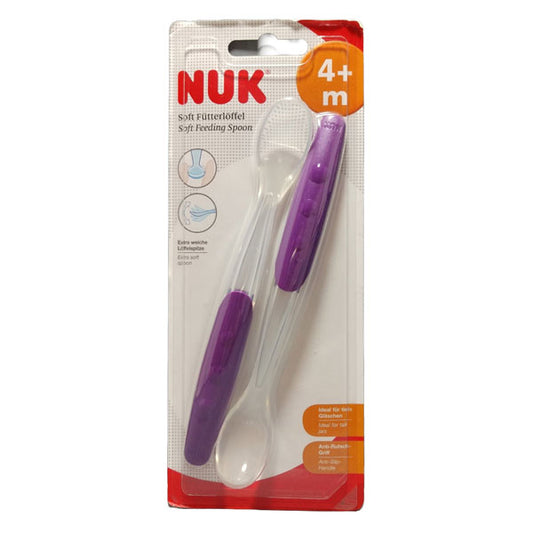 Nuk Easy Learning Κουτάλια από Σιλικόνη για 4+ μηνών 2τμχ