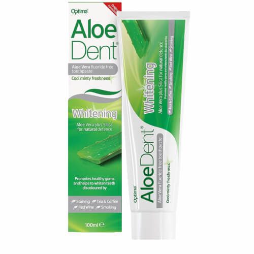 Optima Naturals Aloe Dent Whitening Οδοντόκρεμα Χωρίς Φθόριο για Λεύκανση 100ml