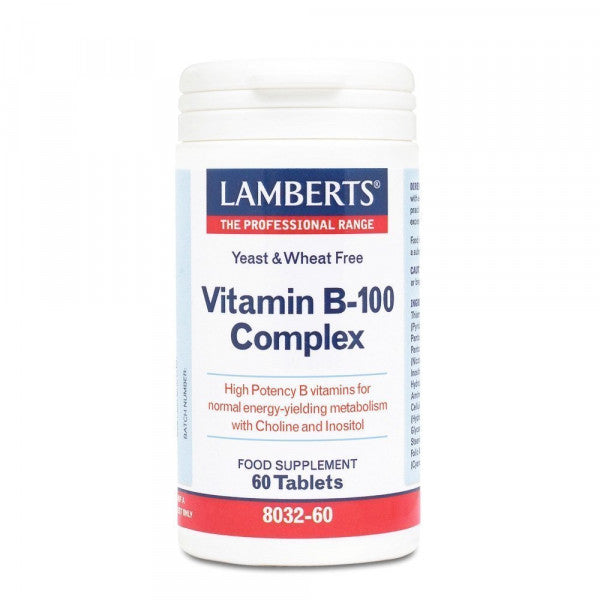 Lamberts Vitamin B-100 Complex - για Υγιές Νευρικό Σύστημα