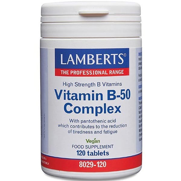 Lamberts Vitamin B-50 Complex - για Υγιές Νευρικό Σύστημα