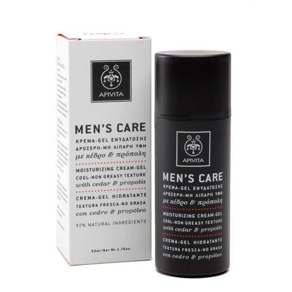 Apivita Men's Care Gel Κρέμα -gel Ενυδάτωσης με Κέδρο & Πρόπολη 50ml