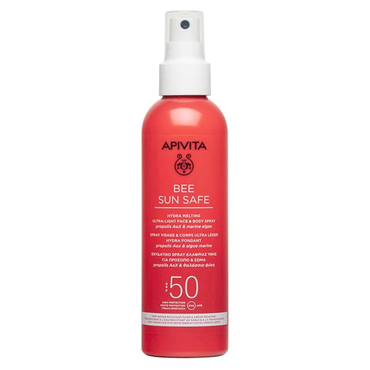 Bee Sun Safe Hydra Melting Ultra Light SPF50 σε Spray 200ml - Αδιάβροχη Αντηλιακή