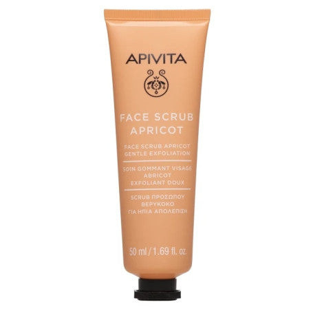Apivita Face Scrub with Apricot 50ml - Ήπια Απολέπιση