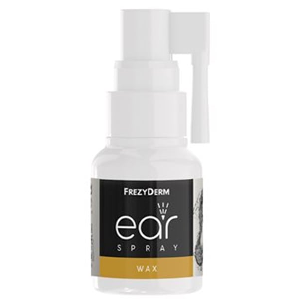 FrezyDerm Ear Spray Wax 15ml -  Μαλακώνει και Διαλύει τη Συσσώρευση του Κεριού