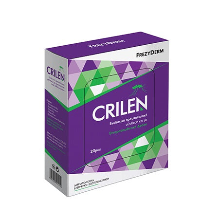 Frezyderm Crilen Wipes 20τμχ - Μαντηλάκια με Εντομοαπωθητική Δράση