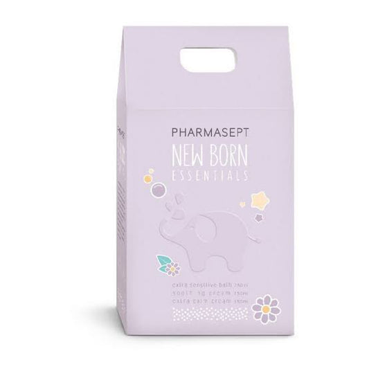 Pharmasept New Born Essentials Σετ Περιποίησης Extra Sensitive Bath 250ml & Soothing Cream 150ml & Extra Calm Cream 150ml 3τμχ
