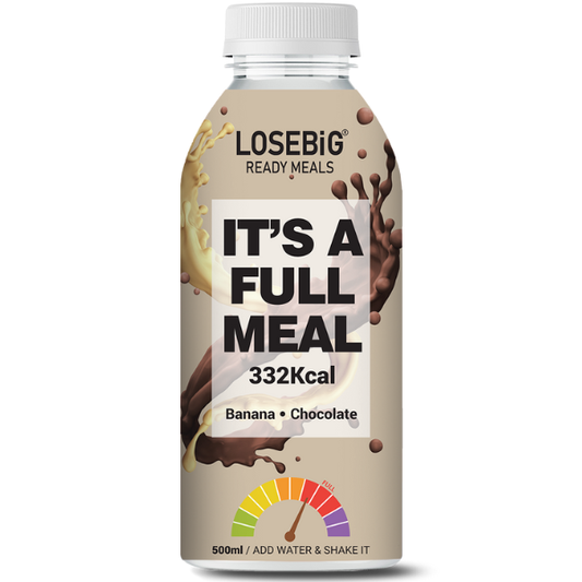 Losebig Fullmeal Banana-Chocolate 500ml - 332 Θερμίδες 40γρ Πρωτεΐνης