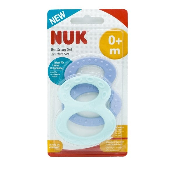 Nuk Μασητικός Κρίκος Οδοντοφυΐας από Πλαστικό για 0 m+ 2τμχ