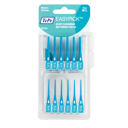 TePe EasyPick Μεσοδόντιες Οδοντογλυφίδες M/L Μπλε 36τμχ