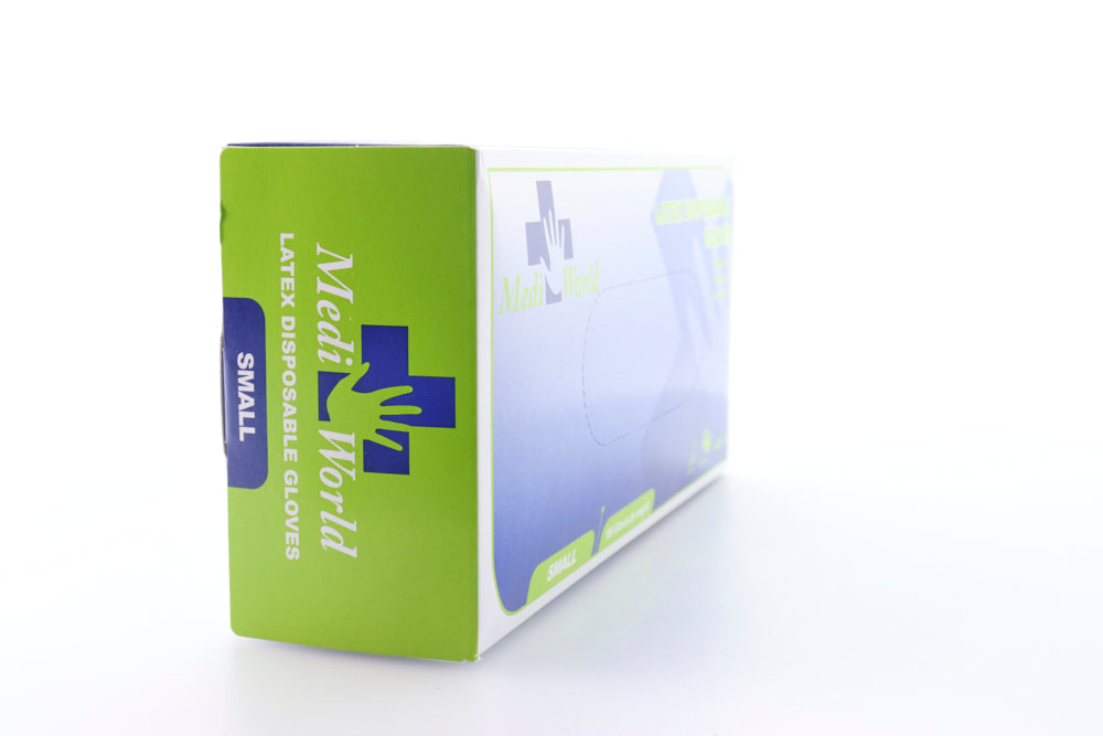 Medi World Poweder Free Latex Disposable Gloves 100 - Χωρίς Πούδρα, μη Αποστειρωμένα