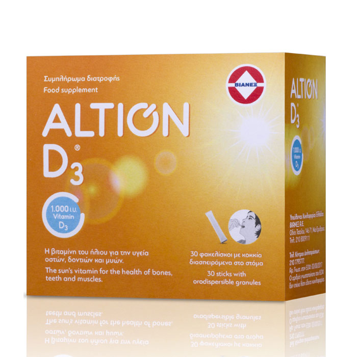 Altion Vitamin D3 1000iu 30 Sachets