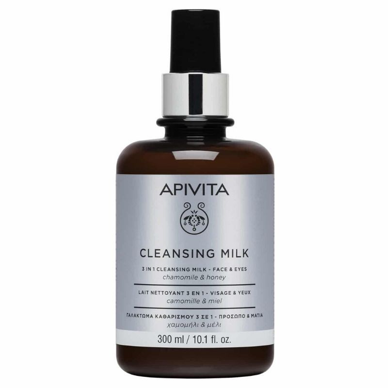Apivita Cleansing Milk 3 in 1 with Chamomile & Honey 300ml