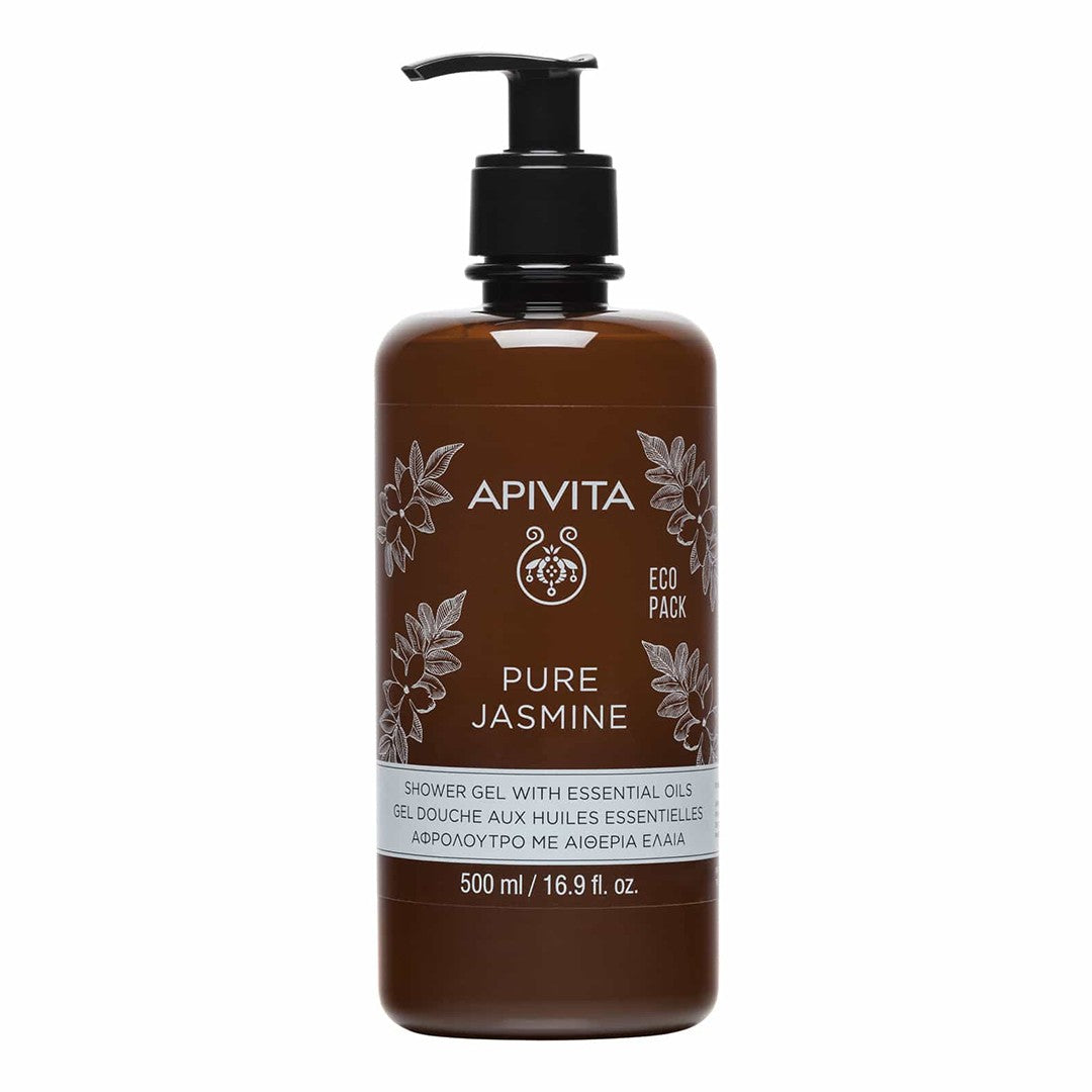 Apivita Pure Jasmine Shower Gel 500ml Eco Pack