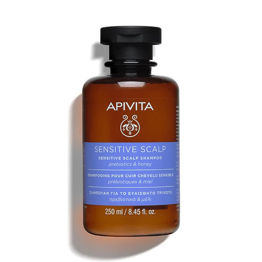 Apivita Sensitive Scalp Shampoo Prebiotics & Honey 250ml - Με Πρεβιοτικά & Μέλι