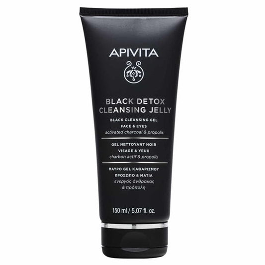 Apivita Black Detox Cleansing Jelly Face & Eyes 150ml