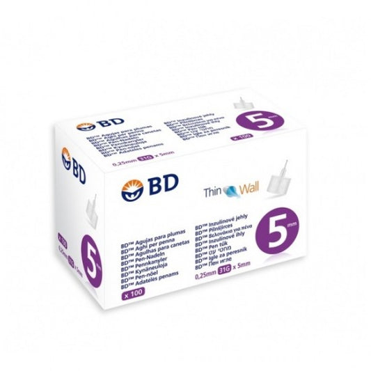 BD Thin Wall Βελόνες Ινσουλίνης 31G 100τμχ