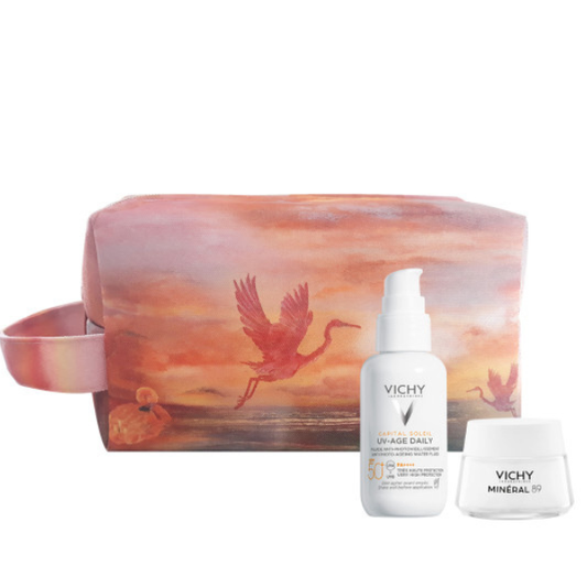 Capital Soleil UV-Age Daily Σετ με Αντηλιακό Προσώπου & Νεσεσέρ SPF50 3τμχ