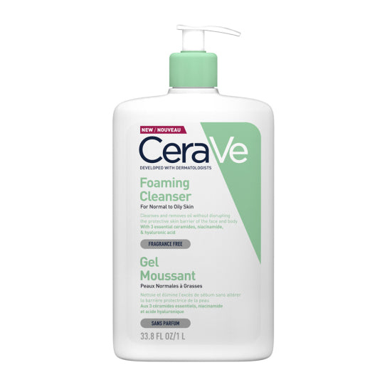 CeraVe Foaming Gel Normal To Oily Cleanser 1000ml