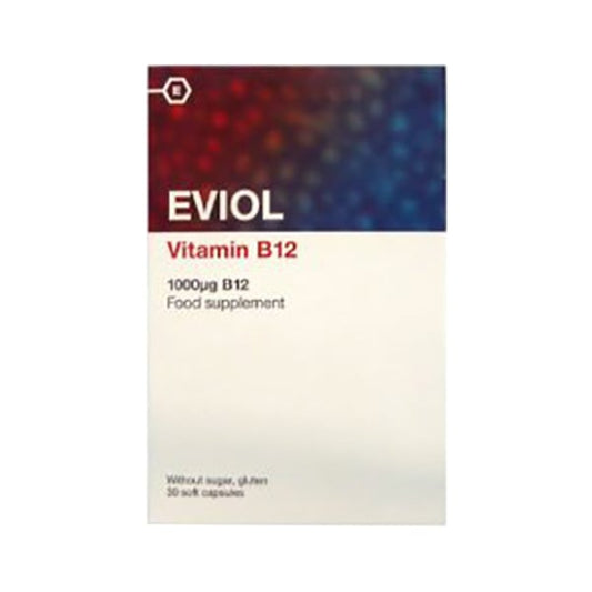 Eviol Vitamin B12 1000mg 30 Soft Caps - για την Υγεία του Νευρικού Συστήματος