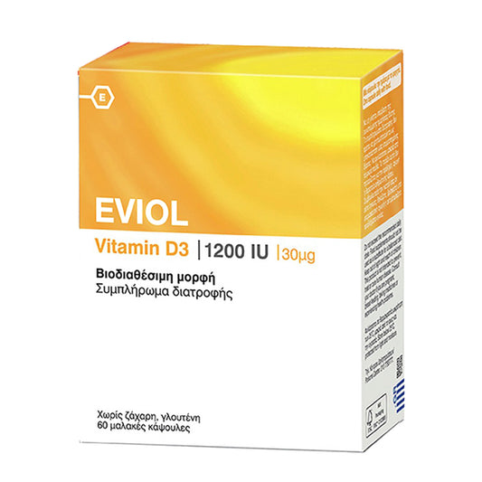Eviol Vitamin D3 1200iu 30mcg 60 Soft Caps