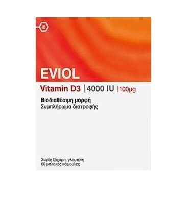 Eviol Vitamin D3 4000iu 100mcg 60 Soft Caps