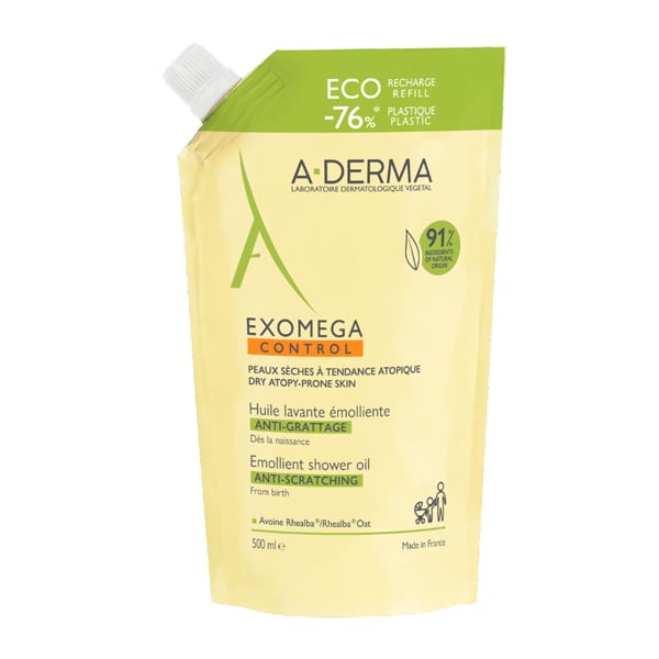 Exomega Control Emolient Shower Oil Refill 500ml - Ατοπικό Δέρμα