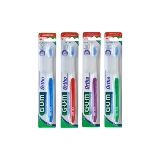 Gum 124 Ortho Soft Οδοντόβουρτσα με Θήκη Προστασίας