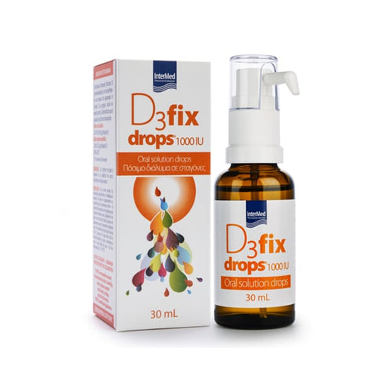 Intermed D3 Fix Drops 1000Iu με αντλία 30ml