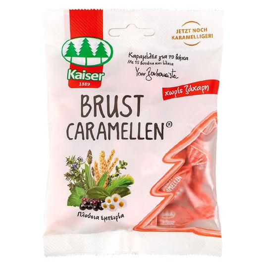 Kaiser Brust Caramellen 75g - Καραμέλες με 15 Βότανα