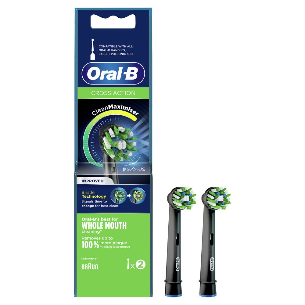 Oral-B Cross Action Black edition 2τμχ - Ανταλλακτικές Κεφαλές