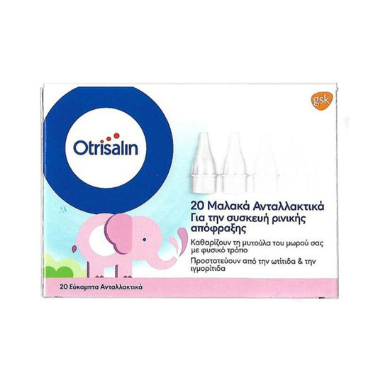 Otrisalin Soft Nasal Aspirator Refills 20τμχ - Ανταλλακτικά για Συσκευή Ρινικής Απόφραξης