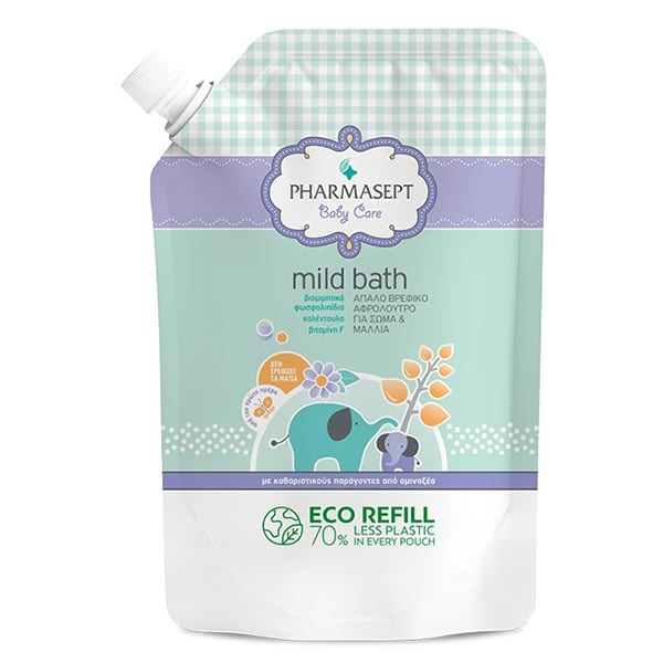 Pharmasept Tol Velvet Baby Mild Bath (Refill) 900ml - (Ανταλλακτικό)