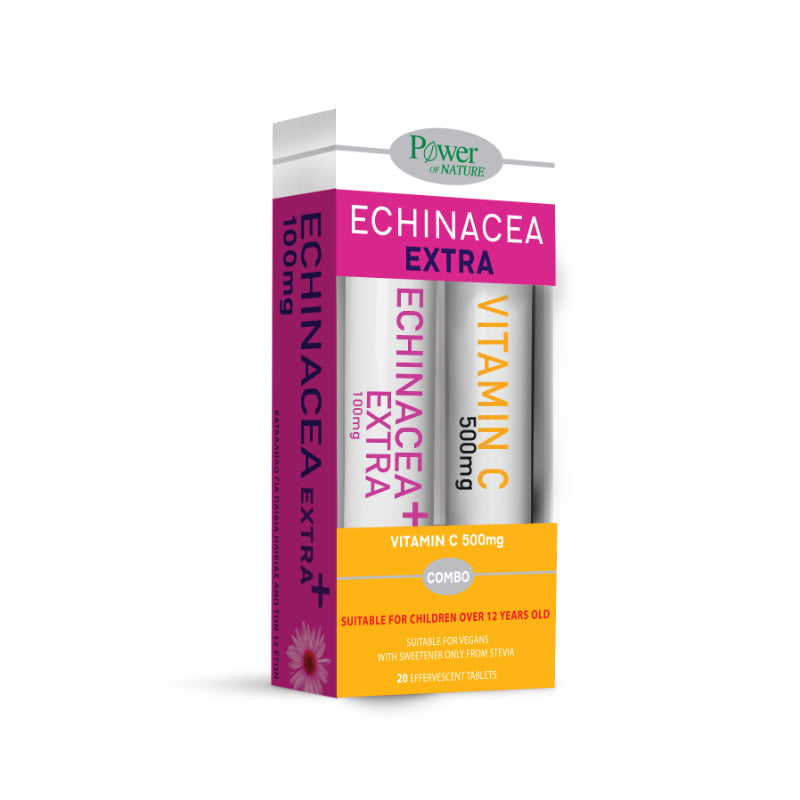 Power Health Promo Echinacea Extra Stevia 20 Αναβράζοντα Δισκία