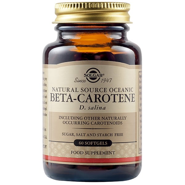 Solgar Beta-Carotene 7mg 60 μαλακές κάψουλες