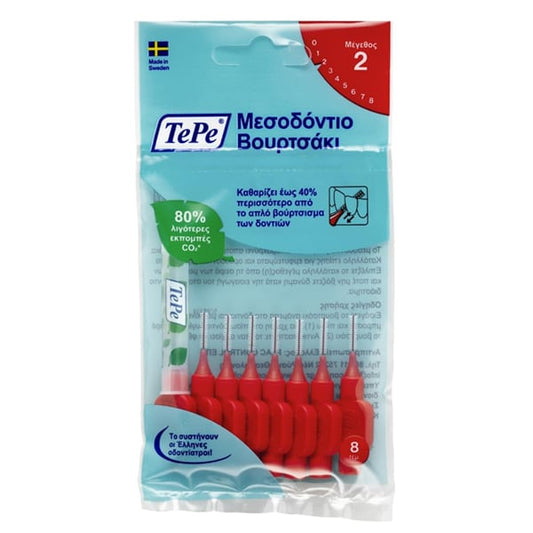 TePe Original 0.5mm Κόκκινα 8τμχ