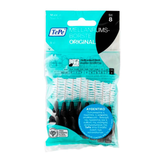 TePe Original 1.5mm Μαύρα 8τμχ