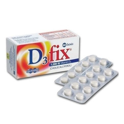 Uni-Pharma D3 Fix 1200 iu 60 Ταμπλέτες
