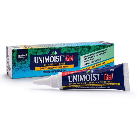 Unimoist Gel 30gr - Καθημερινή Ανακούφιση της Ξηροστομίας