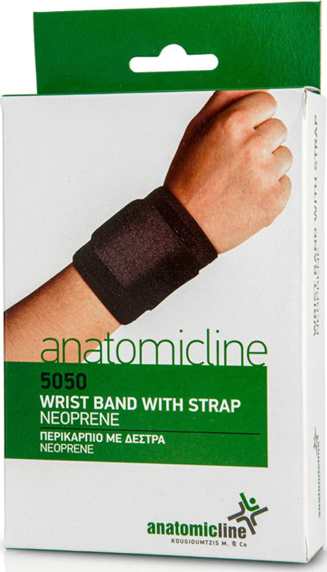 Anatomic Line 5050 Περικάρπιο με Δέσιμο σε Μαύρο Χρώμα 5050