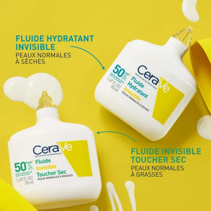 CeraVe Invisible Dry Touch Fluid Sunscreen SPF50+ 50 ml
