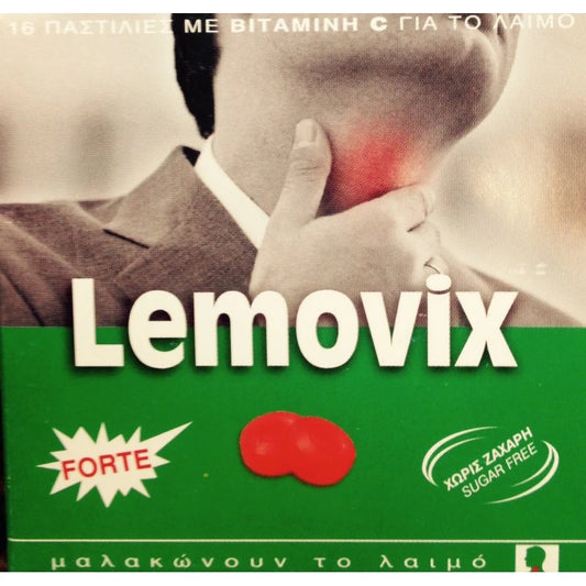 Lemovix Forte Παστίλιες Ευκάλυπτος & Μέντα 40gr 16τμχ