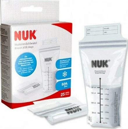 Nuk Σακουλάκια Αποθήκευσης Μητρικού Γάλακτος 25τμχ